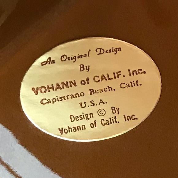 Vintage MCM “Vohann of California” Ceramic Bathroom Set in Chocolate Brown - Picture 5 of 9